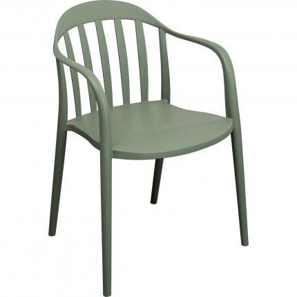 Outdoor Chair with armrests Flores green Kare Design