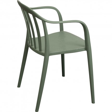 Outdoor Chair with armrests Flores green Kare Design