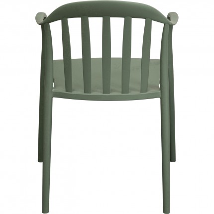 Outdoor Chair with armrests Flores green Kare Design