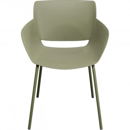 Outdoor Chair with armrests Madeira green Kare Design