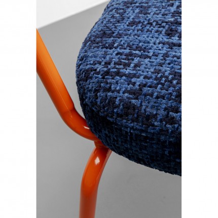 Chaise Ally bleue et orange Kare Design