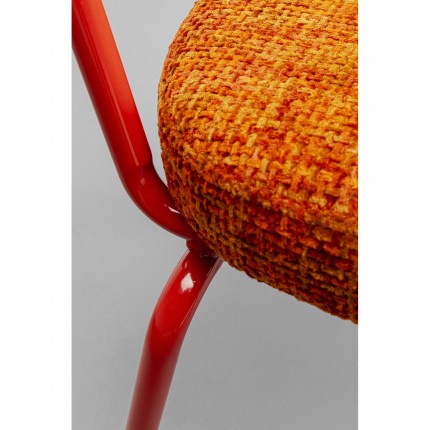 Chair Ally orange and red Kare Design