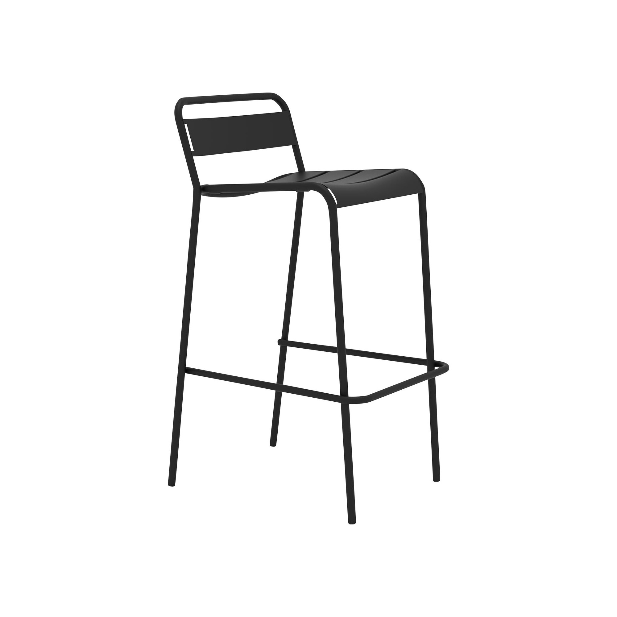 Chaise de bar Twist noir