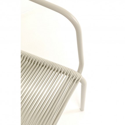 Outdoor chair with armrests Madagascar grey Kare Design