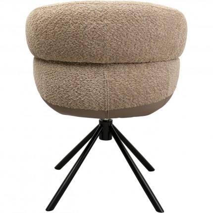 Swivel chair with armrests Tasty taupe Kare Design