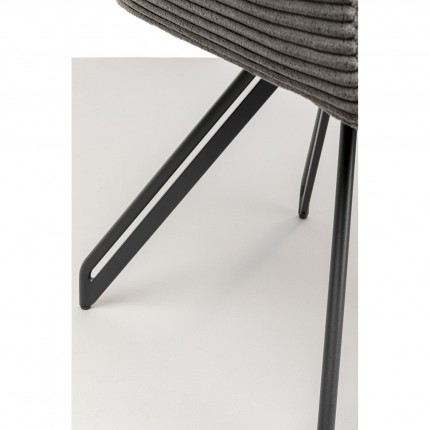 Swivel chair Rich Cord grey Kare Design