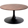 Walnut and black coffee table - Schickeria - Kare Design