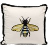 Coussin Bee blanc 45x45cm
