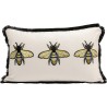 Coussin Bees blanc 50x30cm