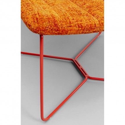 Fauteuil Ally orange et rouge Kare Design
