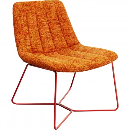 Fauteuil Ally orange et rouge Kare Design