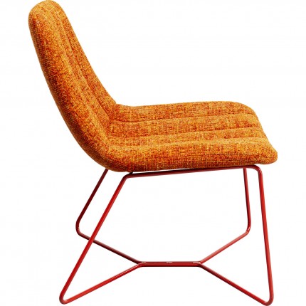 Fauteuil Ally orange et rouge Kare Design