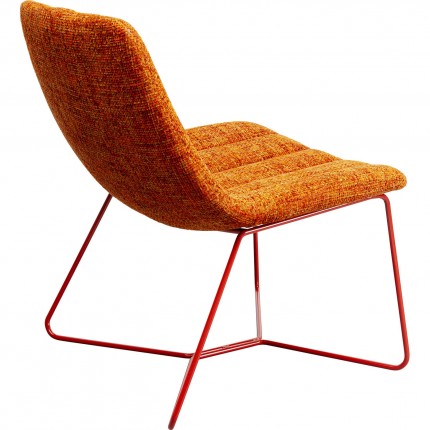 Fauteuil Ally orange et rouge Kare Design