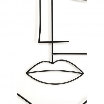 Wall Coat Rack Art Face man 90x60cm Kare Design