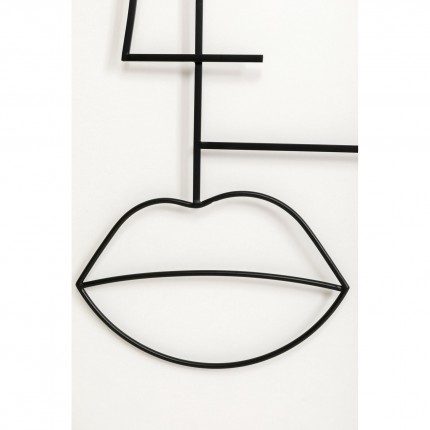 Wall Coat Rack Art Face man 200x90cm Kare Design