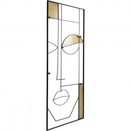 Wall Coat Rack Art Face man 200x90cm Kare Design