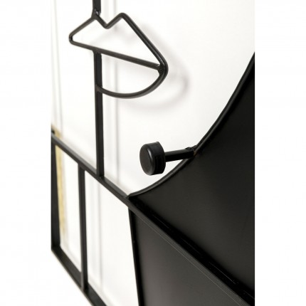 Portemanteau mural Art Face femme 90x60cm Kare Design