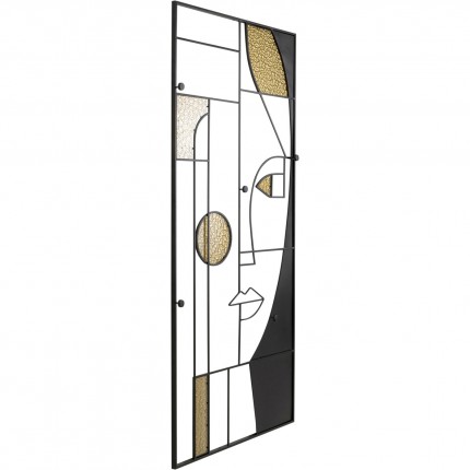 Portemanteau mural Art Face femme 200x90cm Kare Design