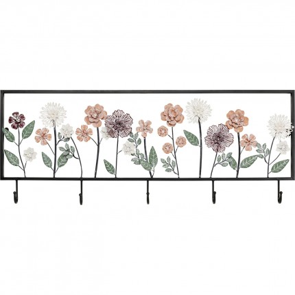 Wall Coat Rack framed flowers Kare Design
