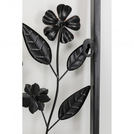 Wall Coat Rack framed flowers Kare Design
