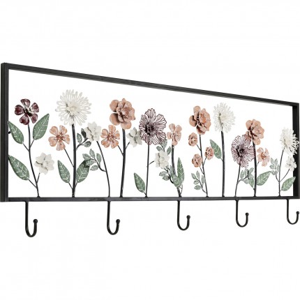 Wall Coat Rack framed flowers Kare Design