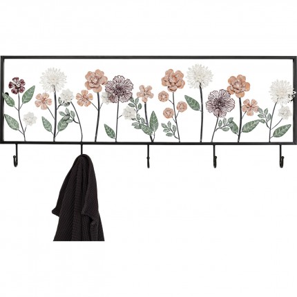 Portemanteau mural fleurs encadrées Kare Design