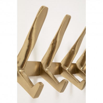 Wall Coat Rack Spoon gold Kare Design