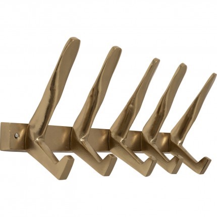 Wall Coat Rack Spoon gold Kare Design