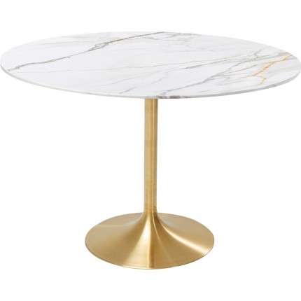 Table Invitation 120cm grès blanc Kare Design