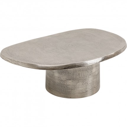 Table basse Bossy 87x59cm argentée Kare Design