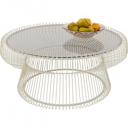 Table basse Lisboa 86cm beige Kare Design