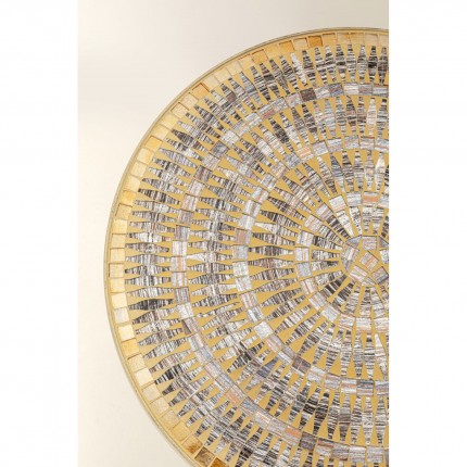 Table d'appoint Clack Mosaic 35cm marron Kare Design
