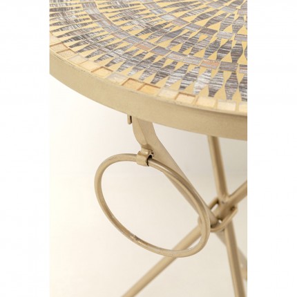 Table d'appoint Clack Mosaic 35cm marron Kare Design