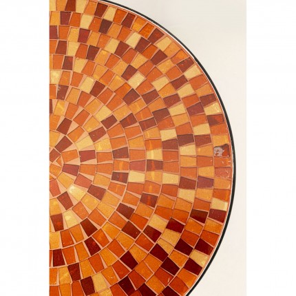 Table d'appoint Clack Mosaic 35cm orange Kare Design