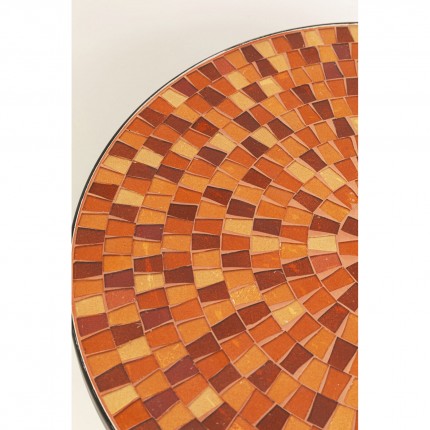 Table d'appoint Clack Mosaic 35cm orange Kare Design