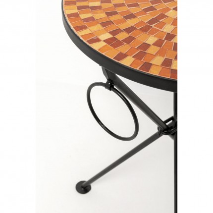 Table d'appoint Clack Mosaic 35cm orange Kare Design
