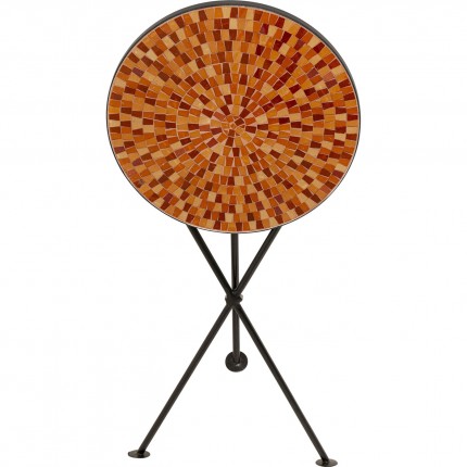 Side Table Clack Mosaic Ø35cm orange Kare Design