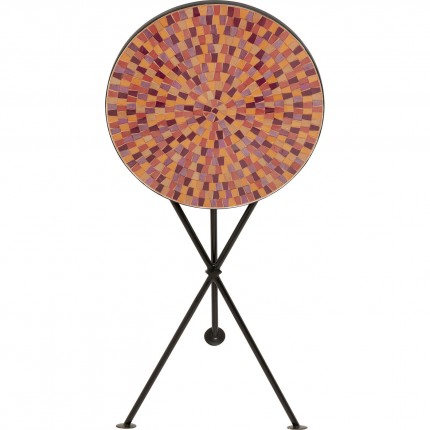 Side Table Clack Mosaic Ø35cm red Kare Design