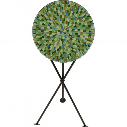 Table d'appoint Clack Mosaic 35cm verte et bleue Kare Design