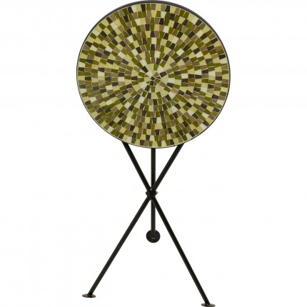 Table d'appoint Clack Mosaic 35cm verte et marron Kare Design