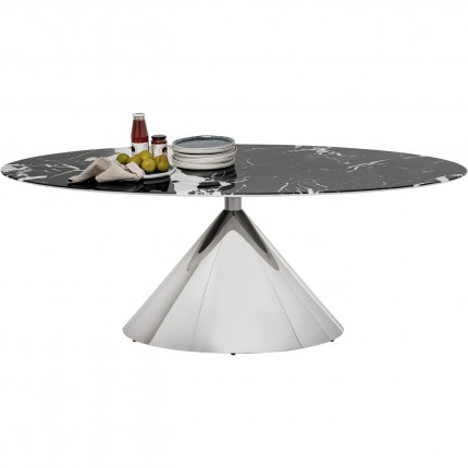 Table Mambo 200x100cm chromée Kare Design