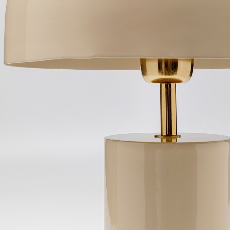 Retro beige table lamp - Loungy - Kare Design