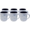 White stoneware mugs with blue speckles - Partito Sprinkles - Kare Design