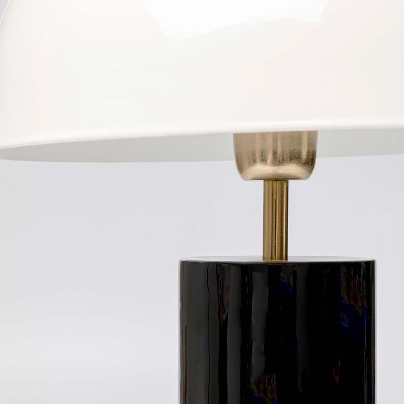 Retro black and white steel lamp - Josy - Kare Design