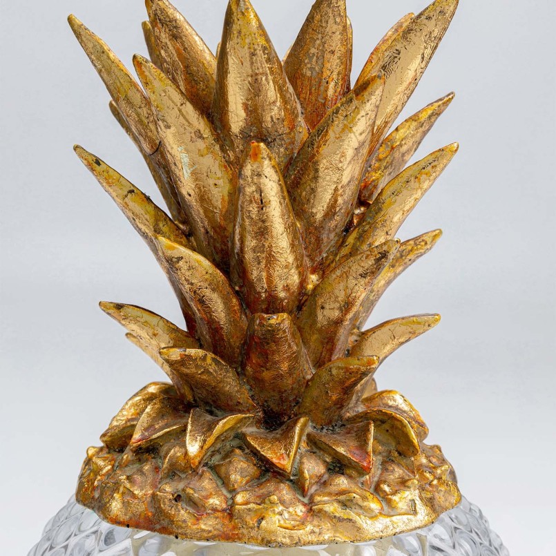 Boîte ananas transparente et dorée - Kare Design