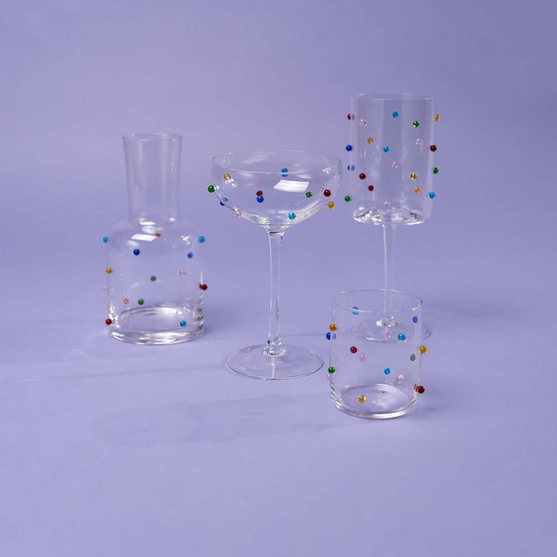 Verres à cocktail billes multicolores 3D - Party Dots - Kare Design