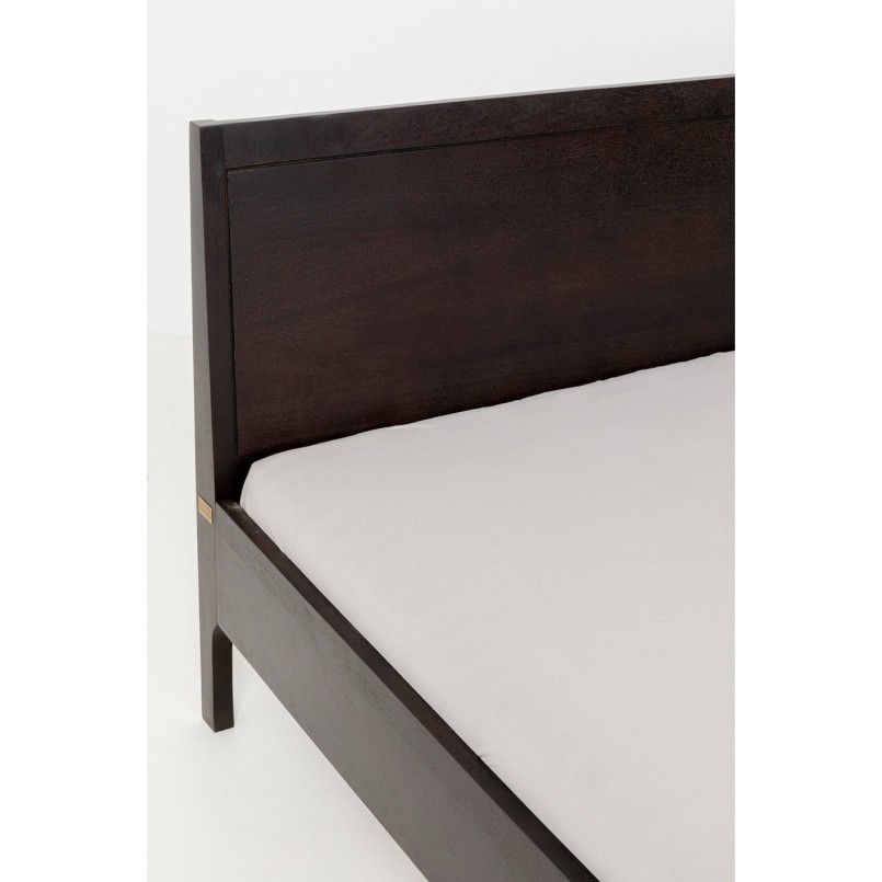Contemporary dark wood bed - Brooklyn Walnut - Kare Design