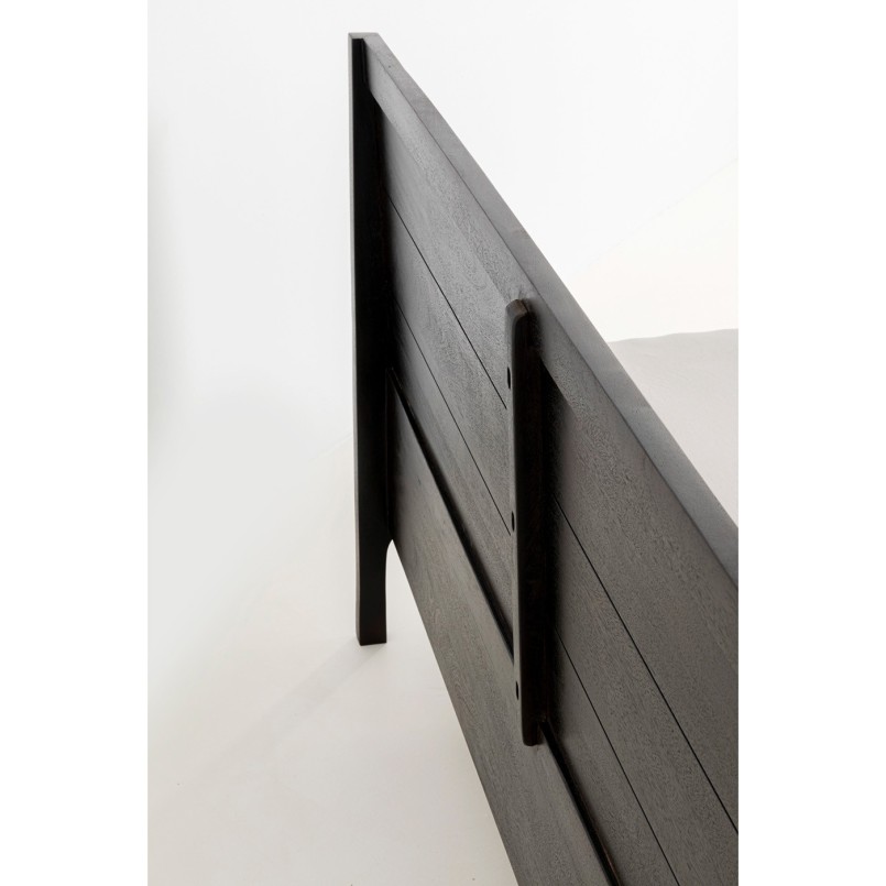 Lit contemporain bois foncé - Brooklyn Walnut - Kare Design