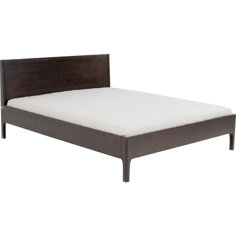 Lit contemporain bois foncé - Brooklyn Walnut - Kare Design