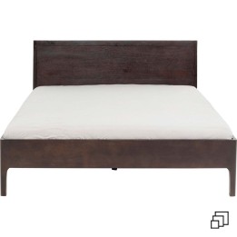 Contemporary dark wood bed - Brooklyn Walnut - Kare Design
